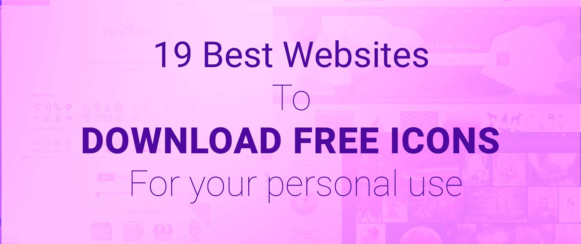 You are currently viewing 19 Best Websites To Download Free Icons For your personal use