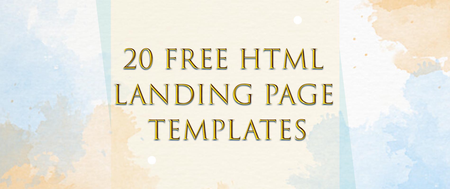 20 Free Html Landing Page Templates Codes And Design