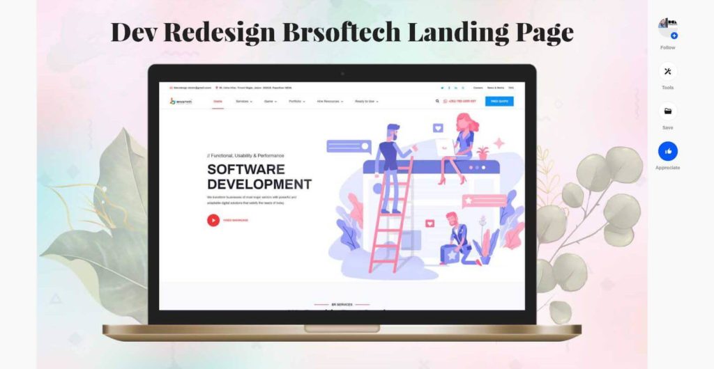 Dev Redesign Brsoftech Landing Page