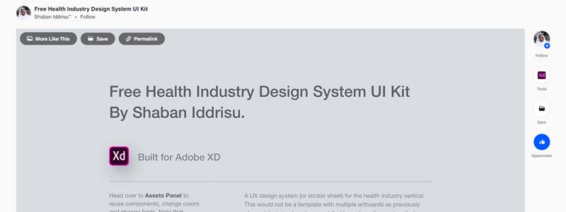 Free Health Industry Design System UI Kit 
