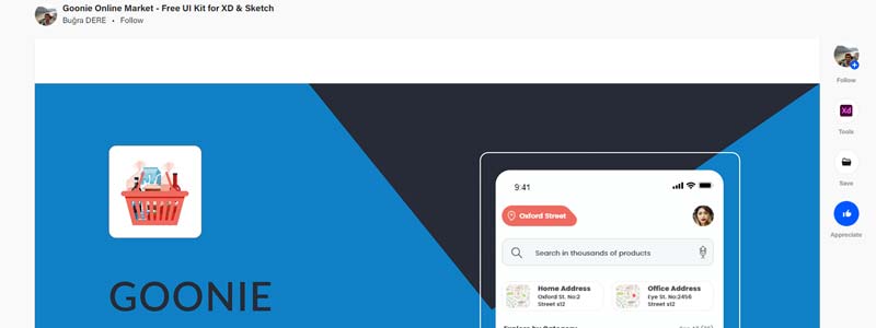 Goonie Online Market - Free UI Kit