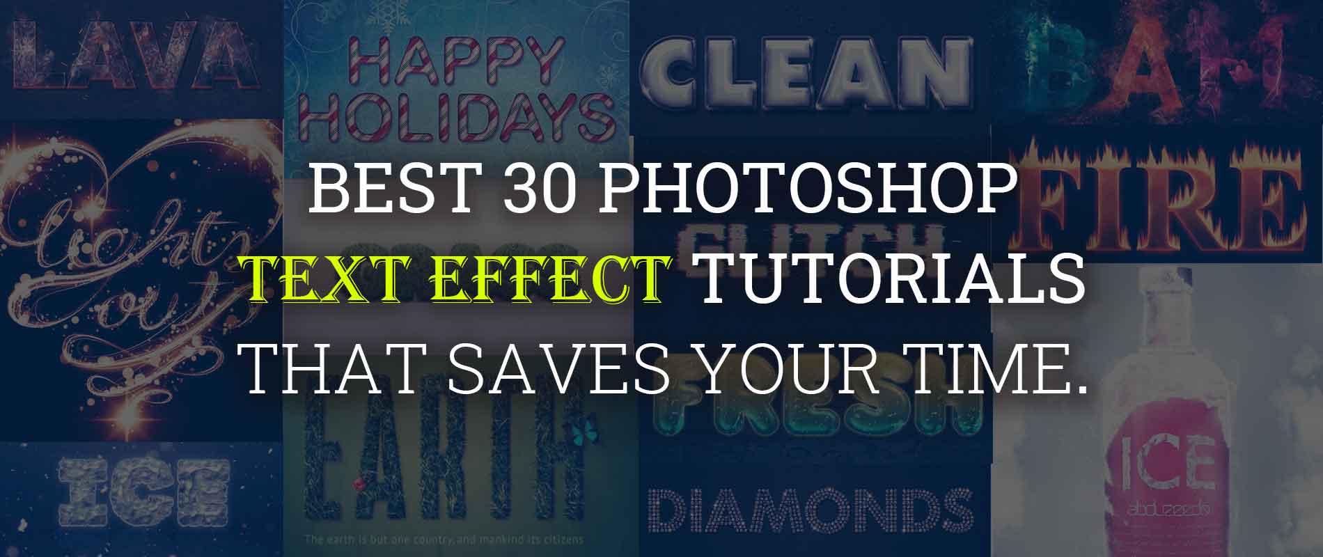 Best 30 Photoshop Text Effect Tutorials That Saves Your Time Codes